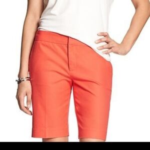 BANANA REPUBLIC Orange Hampton Fit Bermuda Shorts | SZ 2